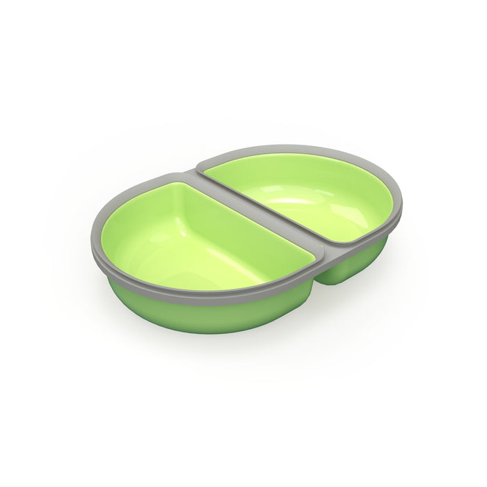 SureFeed Split Bowl, 2pk Color Green