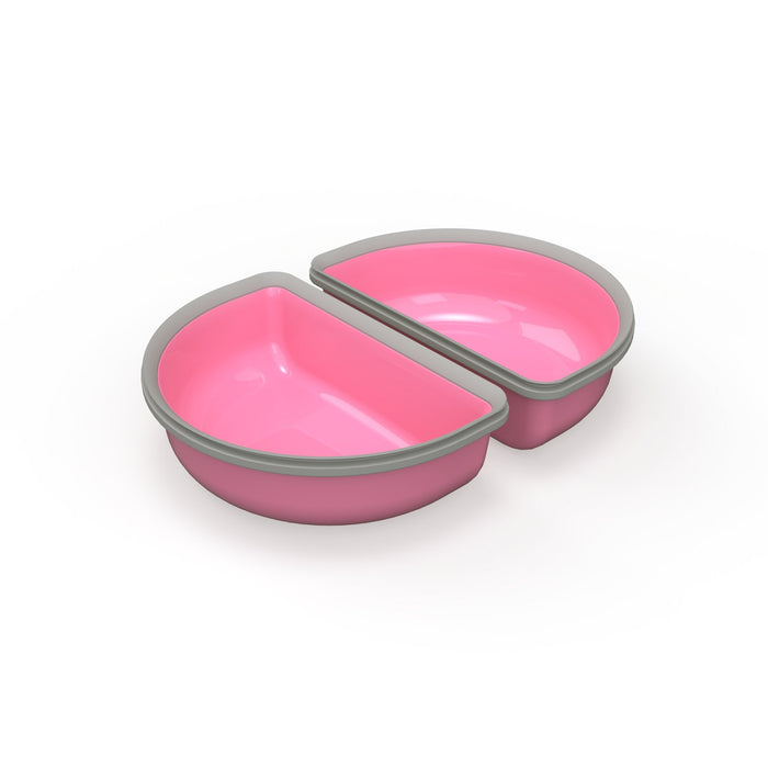 SureFeed Half Bowls, 4pk Color Pink