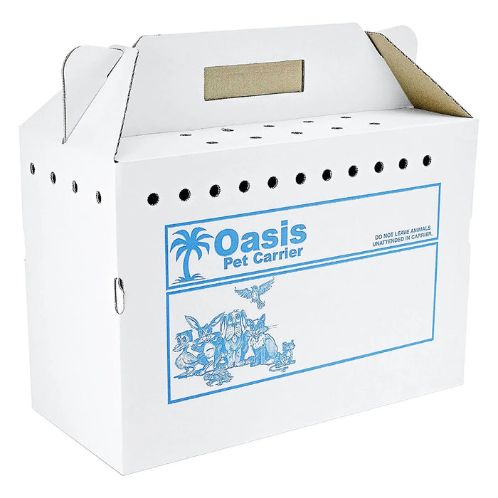 Oasis Disposable Pet Carrier, Single, Medium Color White