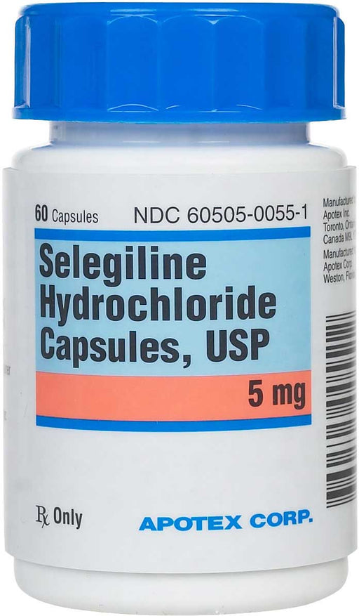 Rx Selegiline Hydrochloride Capsules  5 mg  60 Ct  