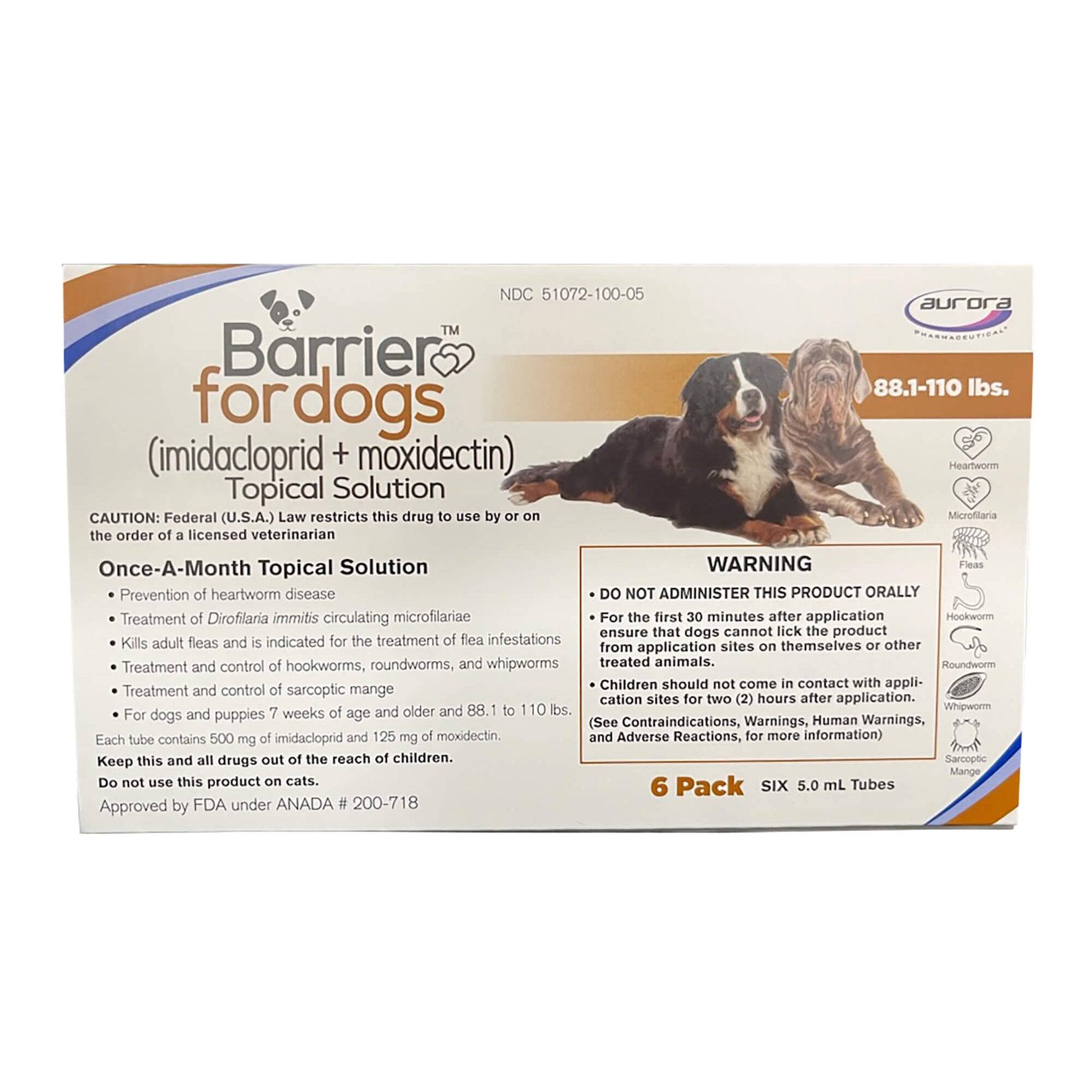 Rx Barrier Topical Solution for Dogs, Multiple Sizes — Lambert Vet Supplies