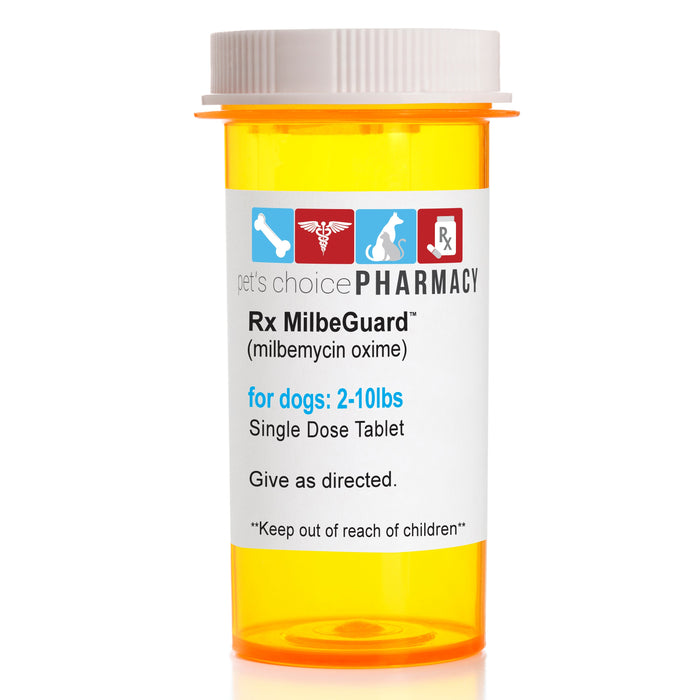 Rx Milbeguard Dogs 2-10lb (Yellow) Single Dose Flavor Beef