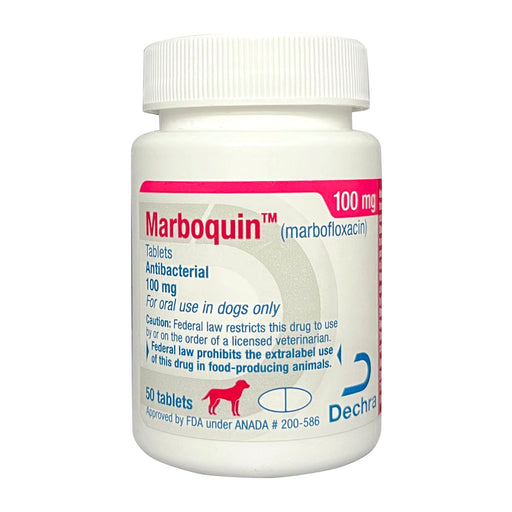 Rx Marboquin (marbofloxacin) Size 100mg x 50ct