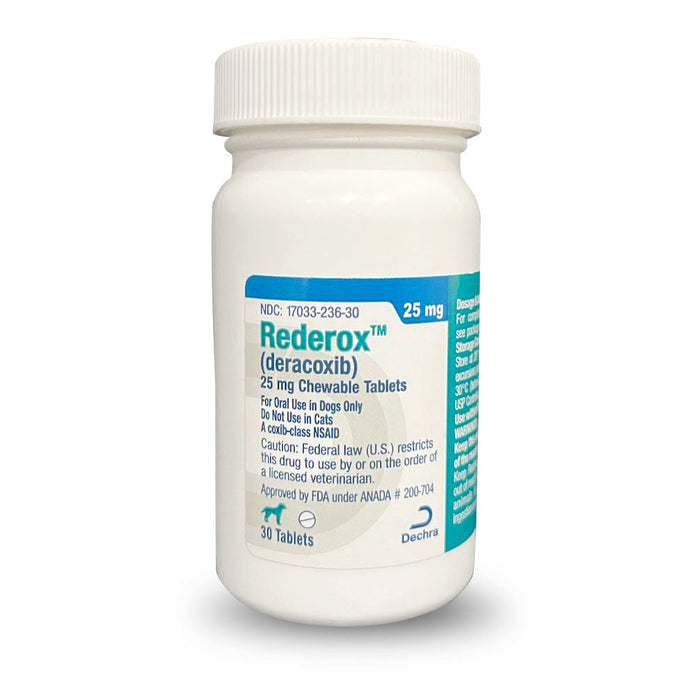 Rx Rederox (deracoxib) Chewable Tablets Size 25mg x 30ct