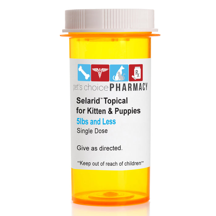 Rx Selarid canine/feline 0-5lbs x 1 month  