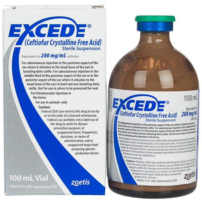 Rx Excede for Cattle, 200 mg  