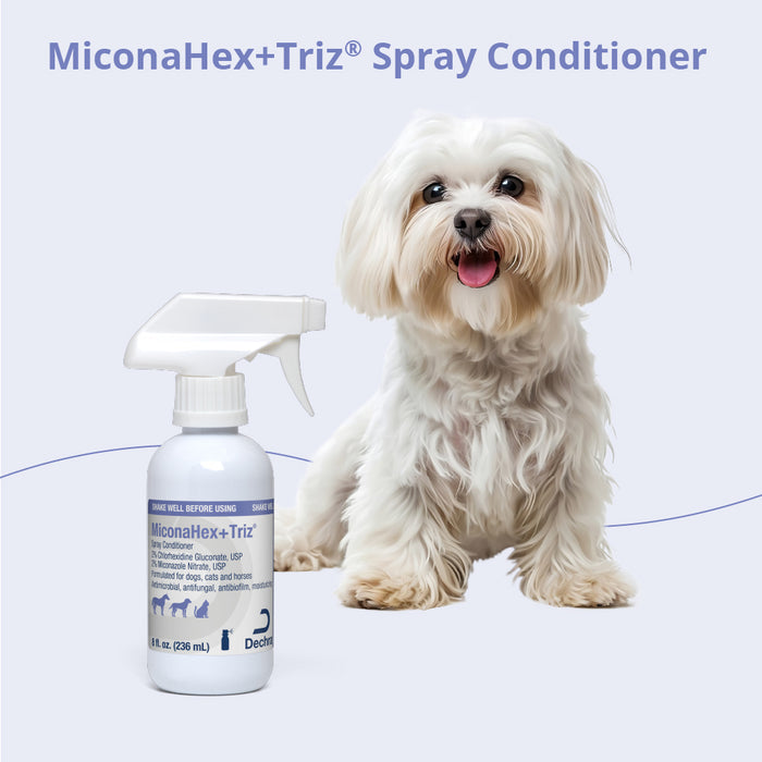 MiconaHex+Triz Antimicrobial Spray Conditioner for Dogs, Cats, and Horses, 8 oz