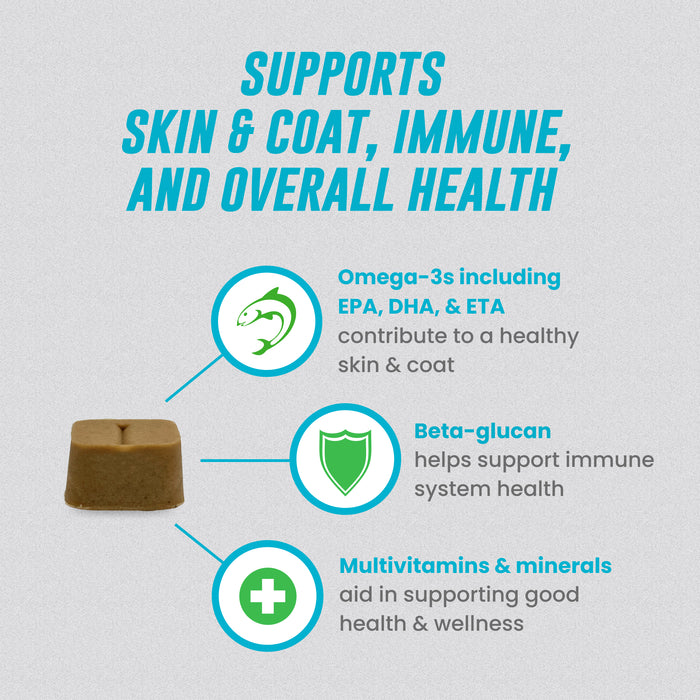 Nutramax Welactin Daily Omega-3 Supplement For Dogs, 60 Soft Chews