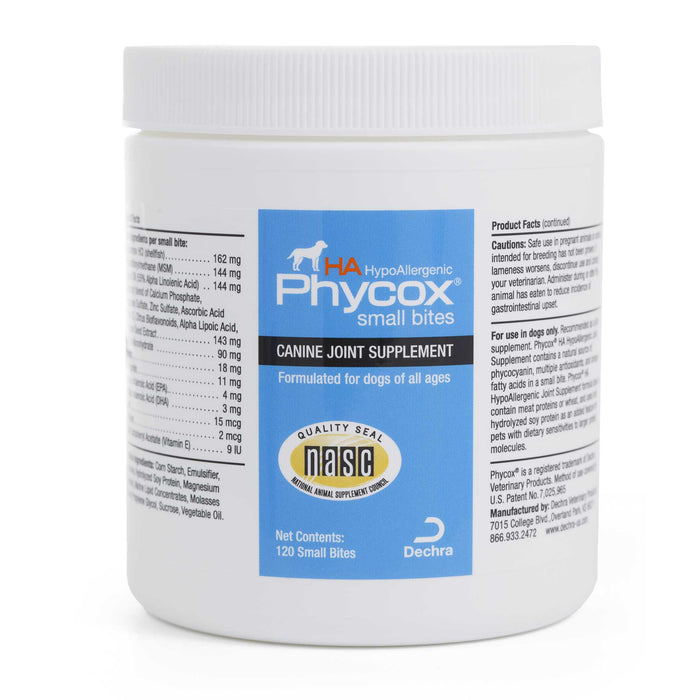 Phycox HA (Hypo-Allergenic) Small Bites for Dogs, 120 ct