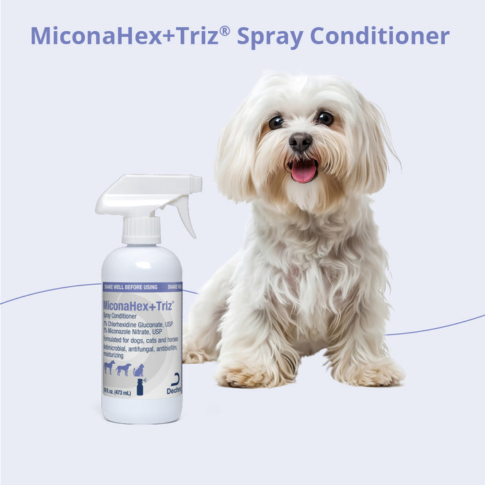 Miconahex+Triz Medicated Antimicrobial Spray Conditioner for Dogs, Cats, and Horses