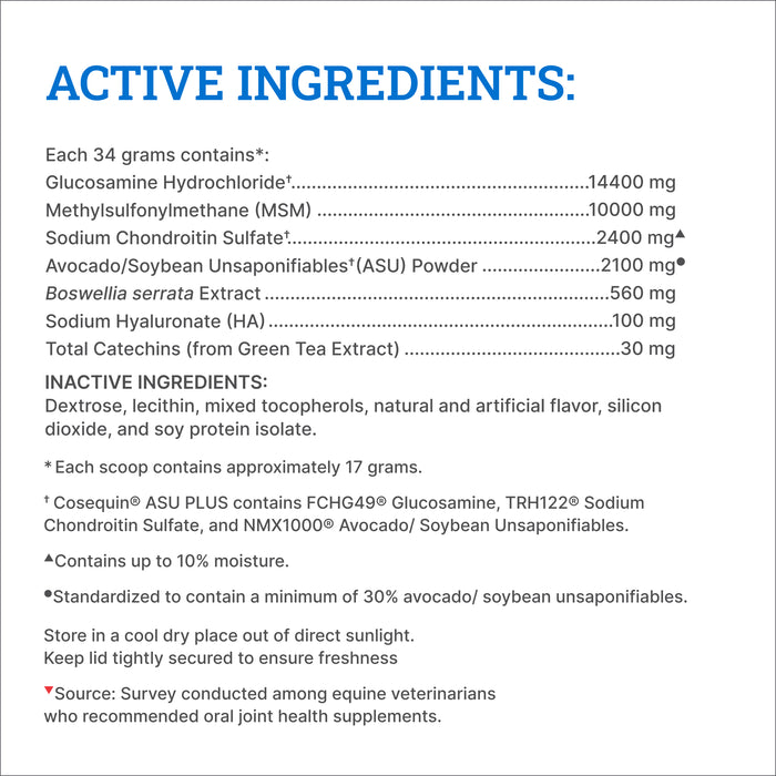 Nutramax Cosequin ASU Plus Joint Health Supplement for Horses