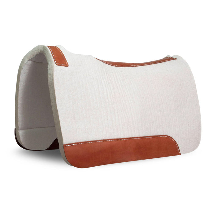 Jeffers "Dr. J" 100% Pressed Wool Contoured Barrel Saddle Pad