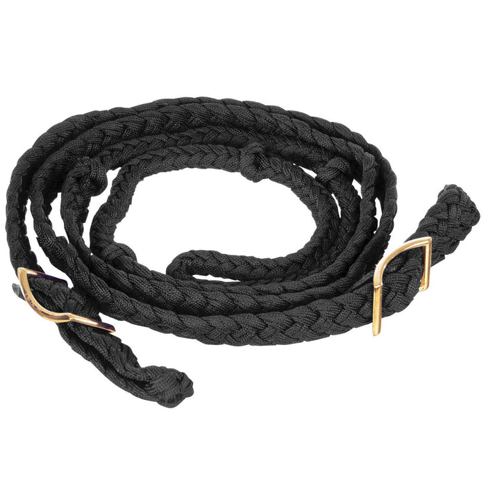 Knotted Braided Barrel Rein, 8 ft