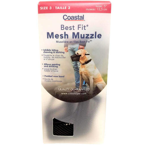 DUPLICATE/PRICE Best Fit Adjustable Mesh Dog Muzzle - Size 3