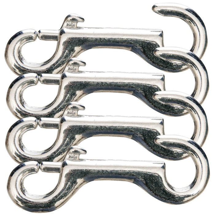 Jeffers Zinc-Plated Open End Snap, 4', 4 pk - 