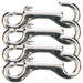 Jeffers Zinc-Plated Open End Snap, 4', 4 pk - 