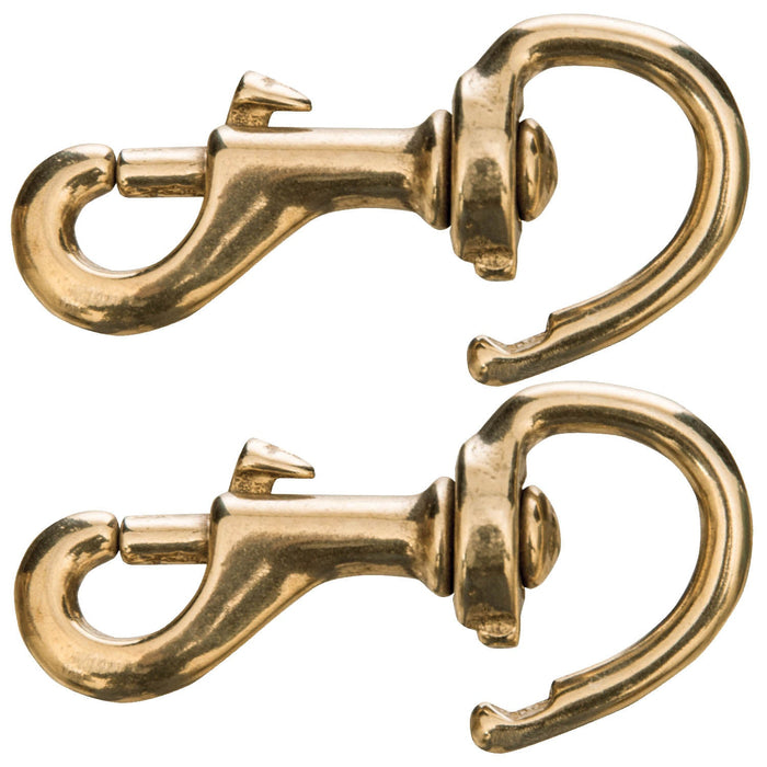 Jeffers Solid Brass Repair Snap, 1 1/4' x 3', 2 pk - 