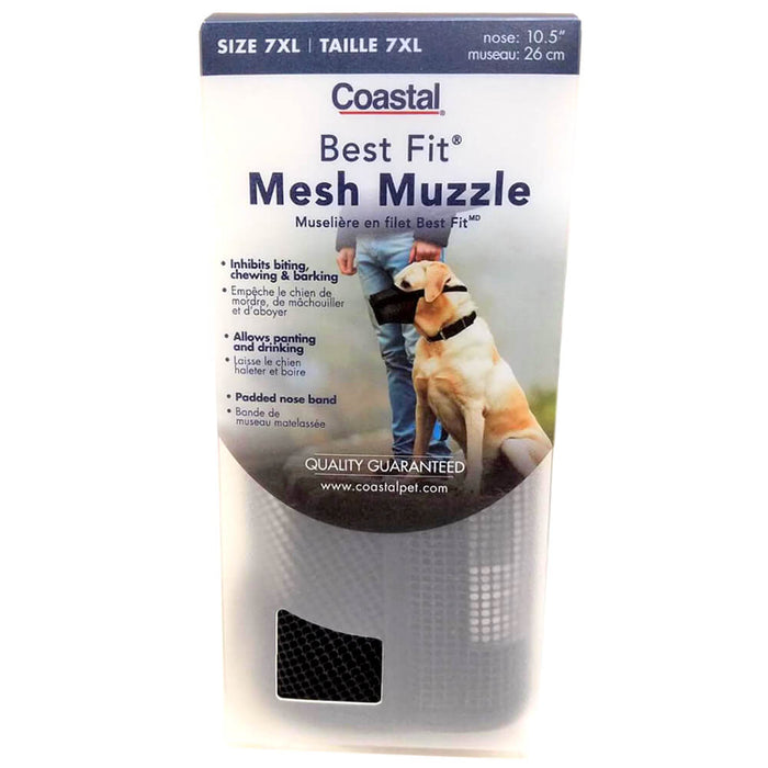 DUPLICATE/PRICE Best Fit Adjustable Mesh Dog Muzzle - Size 7XL