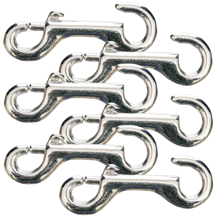 Jeffers Zinc-Plated Open End Snap, 4', 6 pk - 