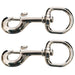 Round Eye Nickel-Plated Bolt Snap, 1' x 3 7/8', 2 pk - 
