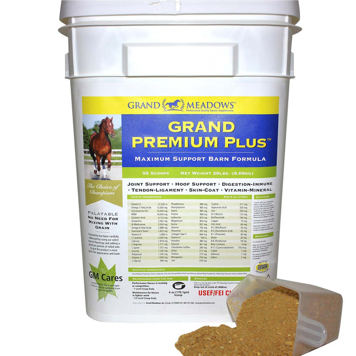 Grand Premium Plus All-in-One Supplement for Horses Size 20 lb