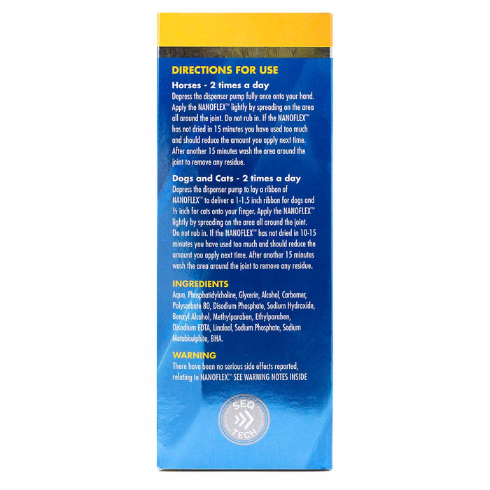 Nanoflex Advanced Topical Joint Support for Horses, Dogs & Cats