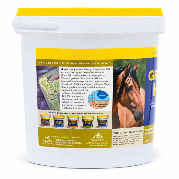 Grand H.A. Hyaluronic Acid Supplement for Joint Support in Horses