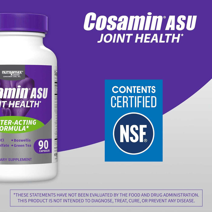 Nutramax Cosamin ASU Joint Health Supplement with Glucosamine, Chondroitin & ASU for Men’s & Womens Joint Health, 230 Capsules Size 230