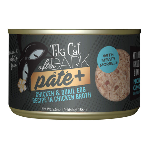 Tiki Cat After Dark Pate+ Chicken & Quail Egg Size 5.5oz