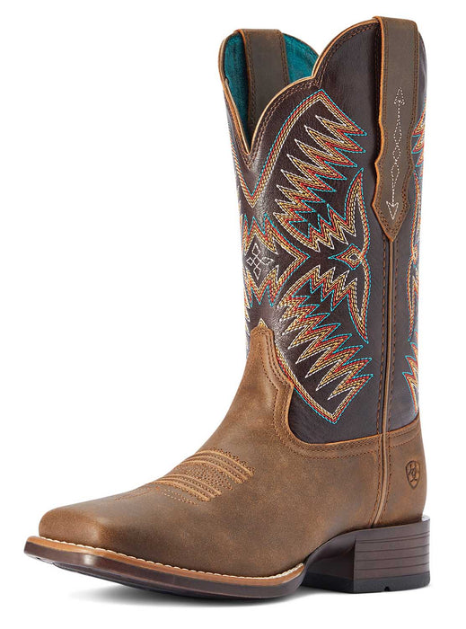 Ariat Women's Odessa StretchFit Western Boot, Fateful Brown - AI345 - 9.5 - 59
