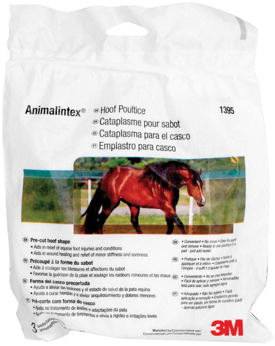 3M Animalintex Hoof Poultice Pads for Horses - T2A1 - One Pack (3 Pads) - 8" x 16" - 1