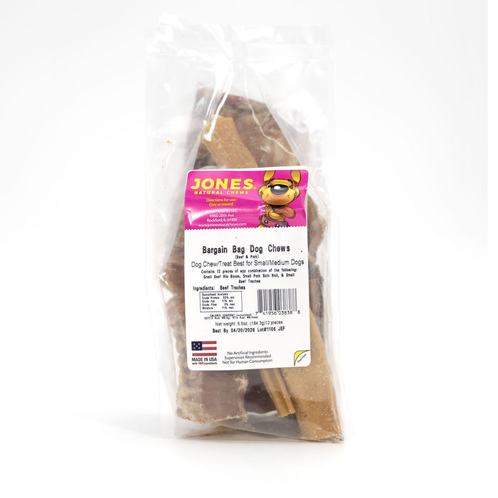 Jones Natural Chews 12-Pack Variety Dog Chews for Small & Medium Dogs