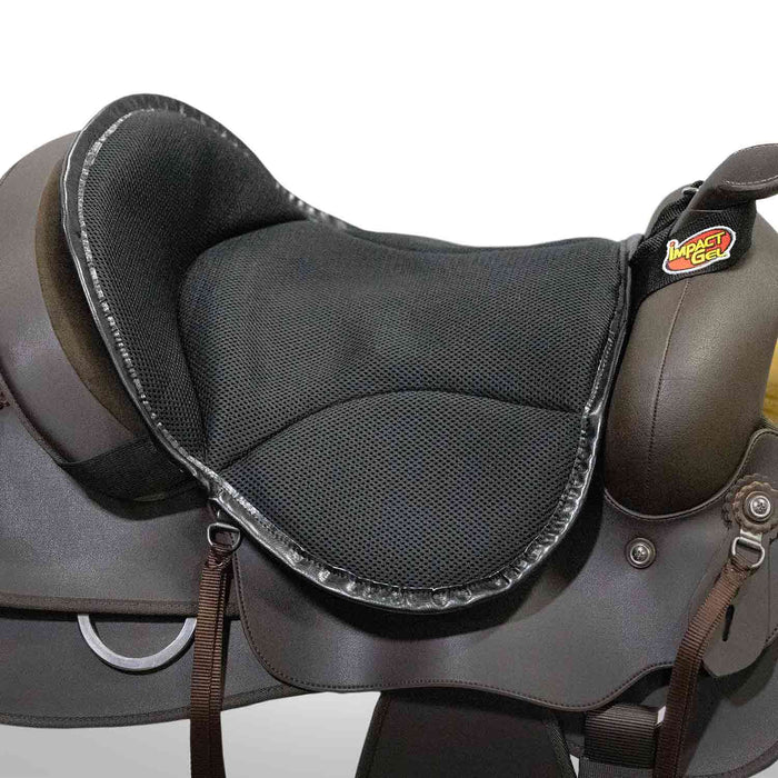 Impact Gel Mesh Seat Saver Horse Saddle Cushion, Black