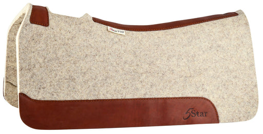5 Star Saddle Pad 100% Compressed Wool, Natural - 5VEAB - 32" x 32" - 7/8" - 2