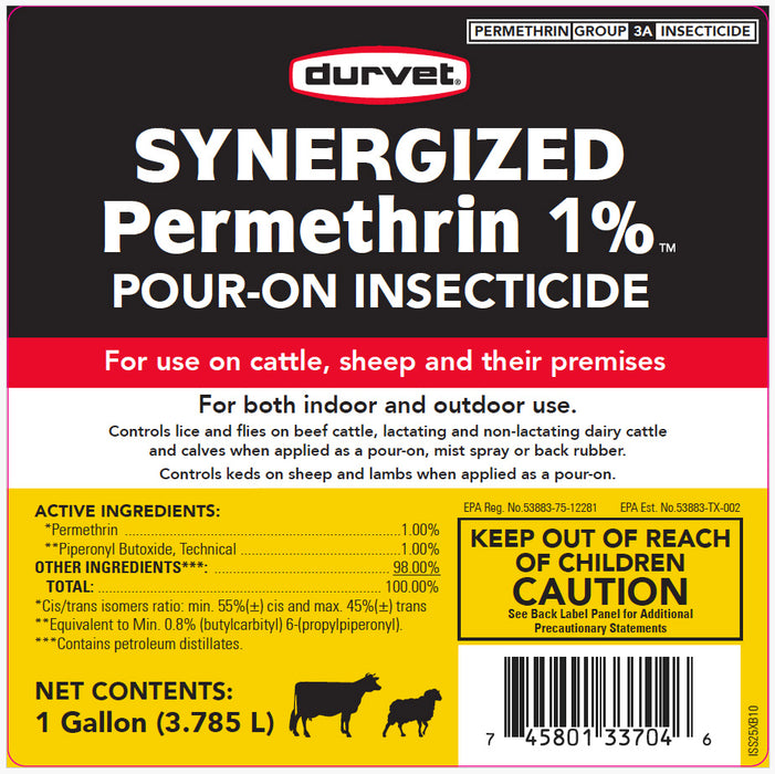 Synergized Permethrin 1% Fly & Pest Insecticide, 1 Gallon