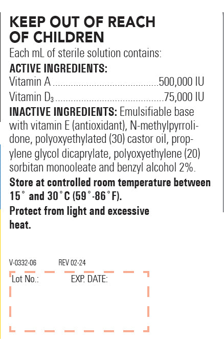 Vitamin AD Injection for Cattle, 250 ml