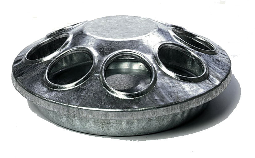 8 - Hole Galvanized Chick Feeder - HAFB1 - 1 ct - 2
