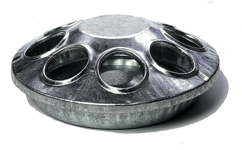 8 - Hole Galvanized Chick Feeder - HAFB1 - 1 ct - 1
