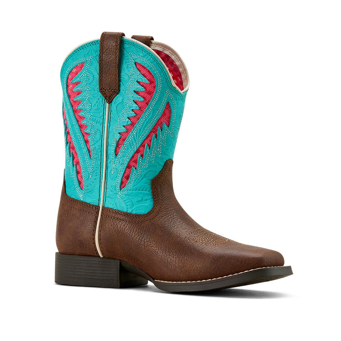 Ariat Youth Quickdraw Boots Color Brown, Turquoise