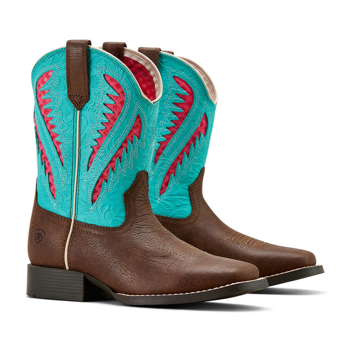 Ariat Youth Quickdraw Boots Color Brown, Turquoise