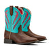 Ariat Youth Quickdraw Boots Color Brown, Turquoise