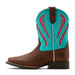 Ariat Youth Quickdraw Boots Color Brown, Turquoise