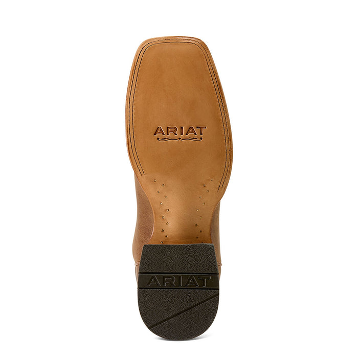 Ariat Mens Country Roads Wide Square Toe Cowboy Boot Color Brown