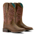 Ariat Womens Round Up Wide Square Toe StretchFit Boot Color Sassy Brown