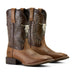 Ariat Mens Sport Steer Skull Boo Color D=Sandstorm & Chocolate