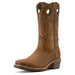 Ariat Mens Hybrid Roughstock Square Toe Cowboy Boo Color Distressed Brown