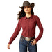 Ariat Womens Kirby Pro Shirt Color Tawny Port