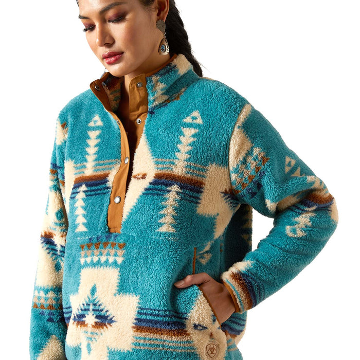 Ariat Womens Berber Snap Front Sweatshirt Color Multi