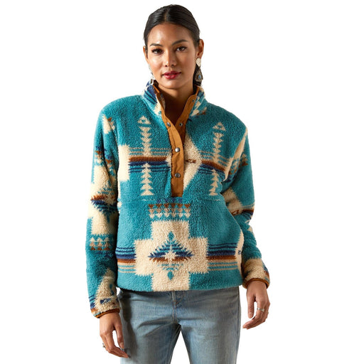 Ariat Womens Berber Snap Front Sweatshirt Color Multi