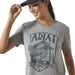 Ariat Womens Aces Short Sleeve Shirt Color Grey